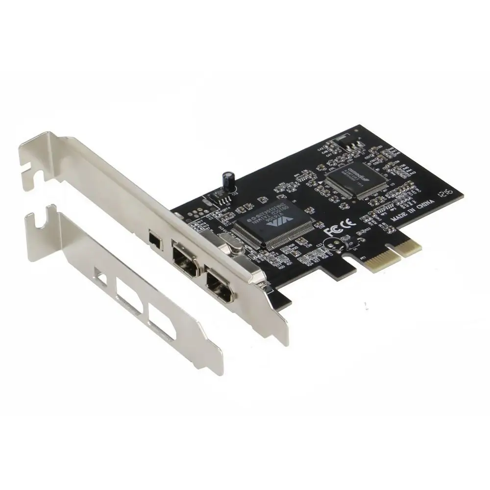 1394 Firewire Card,PCIe 3 Ports 1394A Firewire Expansion Card, PCI Express (1X) to External IEEE 1394 Adapter Controller