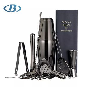 Kit de barman de luxe, ensemble de shaker à cocktails et à vin, ensemble d'outils de bar en acier inoxydable pour cadeaux - Product Image 5