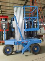 Plateforme élévatrice verticale télescopique en alliage d'aluminium de 21 m et 300 kg, plateforme élévatrice industrielle pour usine de fonderie