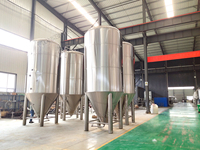 Fermenteur conique en acier inoxydable TONSEN 1000L avec chemise de refroidissement à fossettes Unitank pour brasseries artisanales et commerciales
