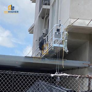 פלטפורמת עבודה תלויה על כבלים מסוג ZLP630 מסגסוגת אלומיניום, להרמה תעשייתית בבנייה, טיפוס ועבודה על חזיתות. - Product Image 6