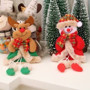 Adornos navideños, colgantes navideños con patas, regalos de Navidad, pequeños adornos de tela para árboles de Navidad, pequeñas muñecas - Product Image 3