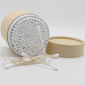 An Toàn Thân Thiện Tre Trang Điểm Nụ Bằng Gỗ Tai Làm Sạch Bông Tăm Bông - Product Image 1