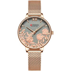 OEM ODM Ladies Luxury Fashion Waterproof Quartz Watch with Leather Strap and Glass Dial - Product Image 2