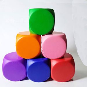 Custom Print Square Cube Stress Ball Soft Squeezable Foam Dice <b>Fidget</b> Toys for Games and Promotional Gifts - Product Image 5