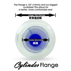 Mặt bích bơm Acrylic tự khóa bơm huấn luyện viên 11.81in lớn đôi tốt nghiệp cốc phụ kiện tăng cường xi lanh chân không dương vật - Product Image 5