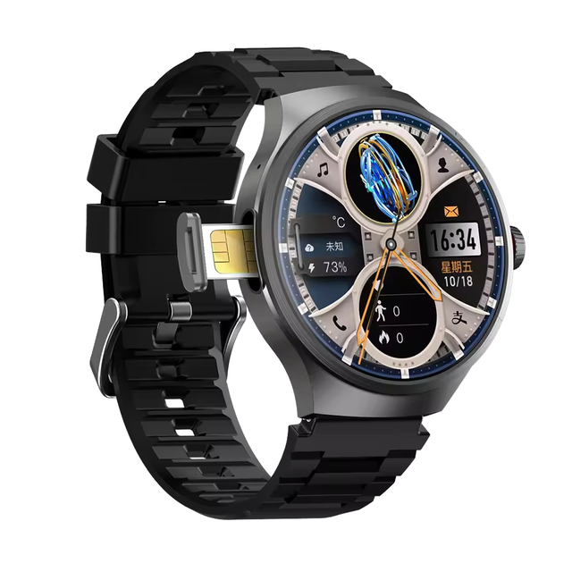 2026 4G SIM Card Smart Watch VP50 3GB+32GB 4.0-4.9Inch AMOLED Screen Rotating Camera 1100mAh Video Call WIFI Heart Rate Tracker