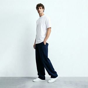 Pantalones Chinos Casuales para Hombre, Estilo 2026, Corte Slim Fit, Elásticos, Ajustados, Color Azul Marino Oscuro, para Negocios, Trabajo, Oficina, Uso Diario, Estilo Jogger - Product Image 4