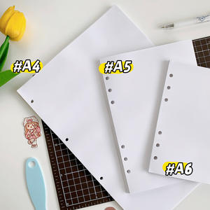 Cuaderno de papel de liberación A4A5A6, pegatinas de manual de hojas sueltas desmontables lisas de doble cara, cinta Washi, colección de libros de imágenes boo - Product Image 2