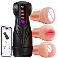 Masturbateur automatique masculin avec contrôle par application, 9 modes de succion, vibration et poussée, jouets sexuels pour hommes, pompe à pénis, stimulateur de sexe oral pour adultes