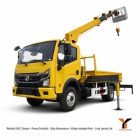 Grue montée sur camion, moteur hydraulique Isuzu, hauteur de levage 15 m, équipement de construction 10 tonnes