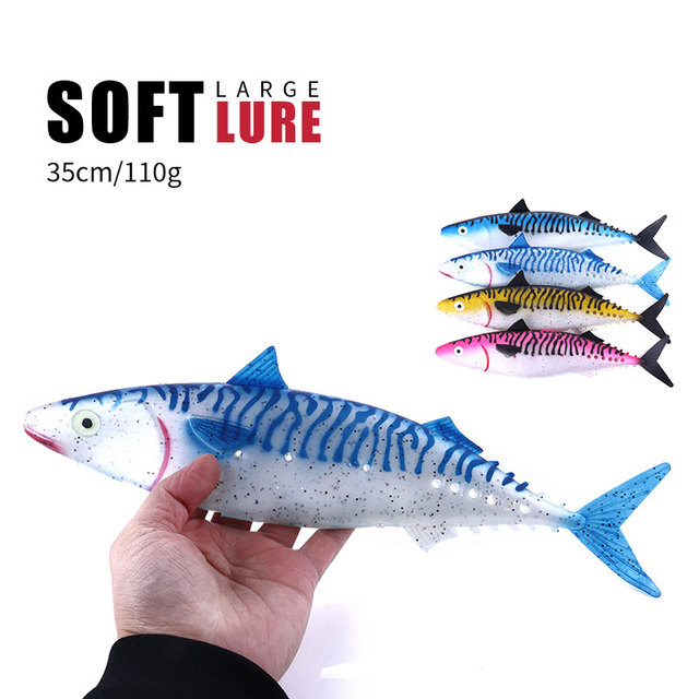 Big Heavy Soft Fishing Bass Perch Bait Deep Fishing Lure for Fishing in the Sea