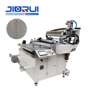 <span class=keywords><strong>Machine</strong></span> automatique de découpe, de roulage et de soudage de mailles 420 mm pour ligne de production de filtres à air de camions poids lourds - Product Image 1