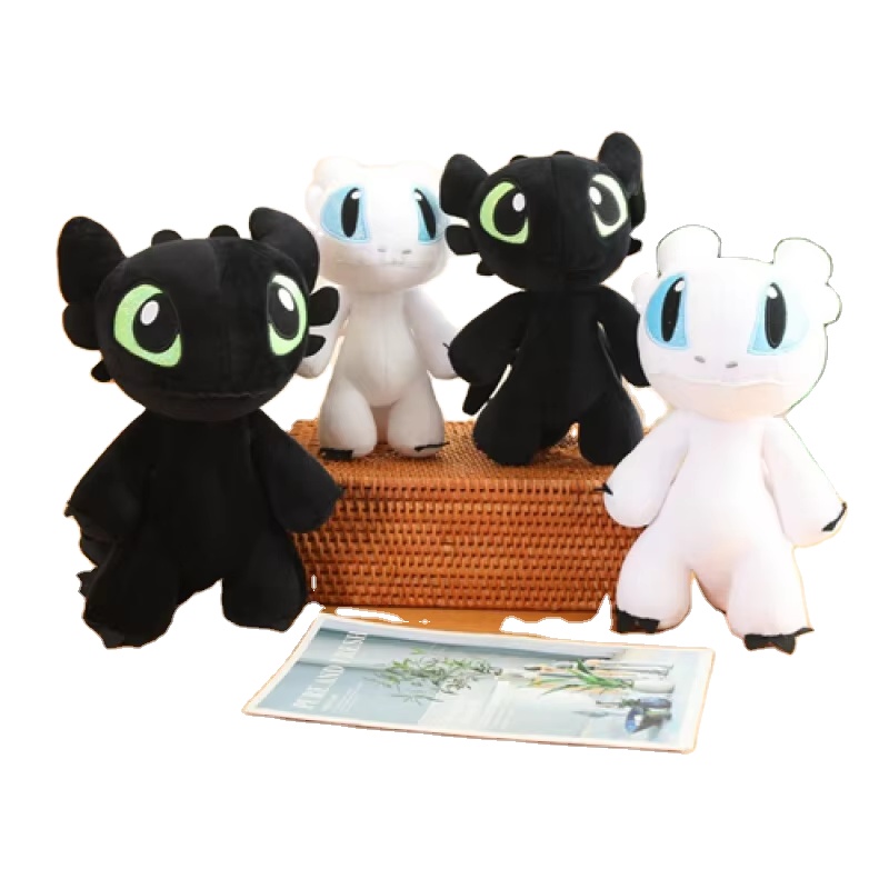 Peluche Toothless Furia Nocturna - 40cm - Brilla En La Oscuridad - Cómo Entrenar A Tu Dragón