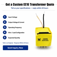 Transformateur haute fréquence EE16 1.9mH 8.4V à faible perte avec fils de sortie stables pour alimentation SMPS et éclairage LED (flyback)