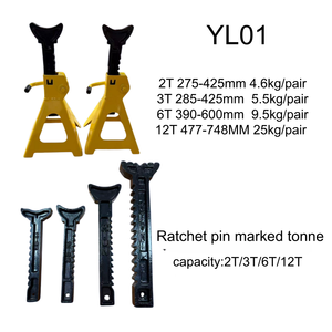 Béquilles de levage à cliquet robustes pour voitures, capacité 3 tonnes - Product Image 5