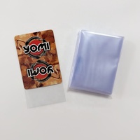 Manchons de carte de jeu de table Emballage de carte de jeu en plastique Protecteur de carte transparent personnalisé sans impression