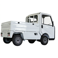Mini camionnette électrique à cabine fermée, homologuée EEC COC, 4 roues, robuste, 2000W, avec benne en acier.