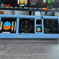 Simulador de Vuelo Airbus A320, Pantalla LCD, Equipo de Control, Panel de Vuelo Simulado Compatible con X-Plane/PMDG737/zibo737