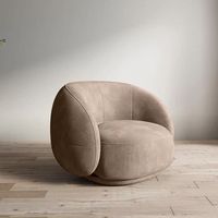 Ensemble de 2 fauteuils d'appoint en velours moderne, canapé simple rembourré pour salon, chambre à coucher, balcon, bureau, fauteuil de détente