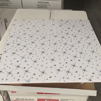 Directo de fábrica entrega rápida nueva llegada 595 603 diseños de techo falso cuadrado tablero de Panel de techo de PVC para decoración de tienda