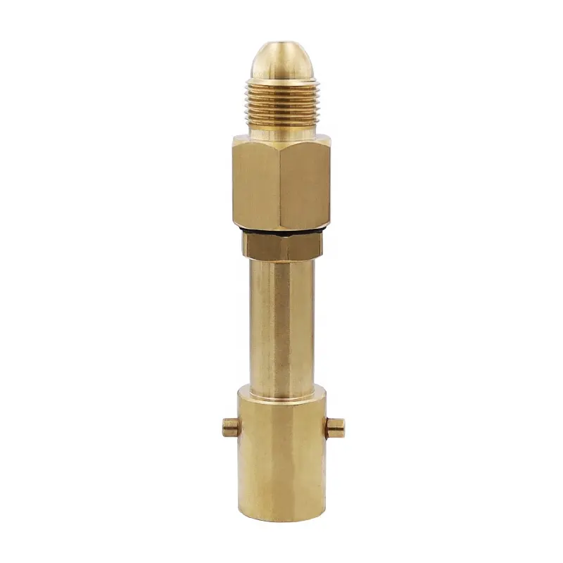 Lange Vullen Brass Adapter Vullen Punt Bajonet Refill Gas Propaan Fles Lpg