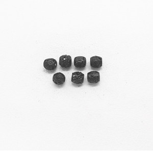Perles d'espacement rondes en acier inoxydable noir Yunnique, motif floral, pour la fabrication de bracelets, 6 mm, apprêts de bijouterie moulés - Product Image 5