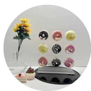 透明手工亚克力甜甜圈支架桌面亚克力甜甜圈派对装饰品展示架