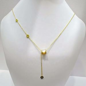 Collar de plata de ley S925 al por mayor, ajustable, de doble capa, joyería fina, delicado, para novias, verano, mamá, collares coreanos - Product Image 2