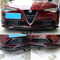 Divisor de Fibra de Carbono para Alfa Romeo Giulia, Alerones Delanteros de Fibra de Carbono Real, Accesorios para Automóviles 2015-2018, Piezas de Tuning