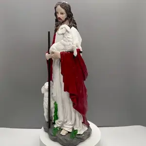 Jesus Religious Christmas Manger Shepherd Decorations Resin Crafts Sculpture Decoration