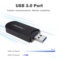 Adaptador USB WiFi 6, Dongle WiFi AX1800 de Doble Banda 2.4G/5G para PC de Escritorio, Adaptador USB 3.0 WiFi 6 Compatible con Windows 11/10