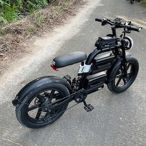 Vélo électrique de ville à pneus larges avec batterie au lithium 60V 2500W, moteur sans balais à moyeu arrière, vélo cargo 20Ah, recharge facile - Product Image 4