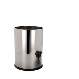 Hotel Room Stainless Steel Trash Can <strong>Bedroom</strong> Storage Bucket Rust-Proof Rubbish <strong>Bin</strong> for Waste Management - Product Image 1