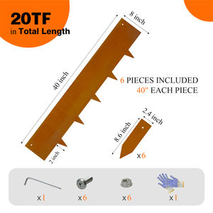 GNEE Interlocking <b>Garden</b> <b>Border</b> Edging For Seamless Installation - Product Image 6