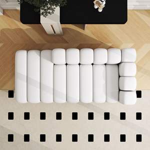 Modern Velvet Upholstered Bench Chaise Lounge <b>Shoe</b> Stool Comfortable Bedroom Furniture - Product Image 4