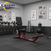 Banc d'entraînement multifonctionnel à 75 degrés KaishiFitness : Activez rapidement les muscles ciblés ; Robuste et durable.