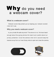Cubierta de Webcam deslizante de seguridad para portátil, tableta Pro, iMac, iPhone