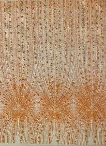 ZSY Nouveauté Tissu en Dentelle Française de Luxe 3D Magnifique Broderie Florale Perlée avec Perles et Paillettes pour Robe Femme - Product Image 2