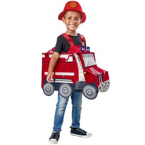 Disfraz <span class=keywords><strong>de</strong></span> Camionero <span class=keywords><strong>de</strong></span> Bomberos para Niños con Gorro <span class=keywords><strong>de</strong></span> Bombero, Trajes <span class=keywords><strong>de</strong></span> Poliéster para Niños, Disfraz para Halloween y Día del Niño - Product Image 5