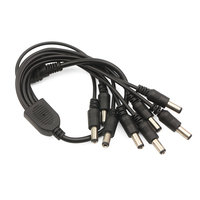 Câble adaptateur répartiteur d'alimentation CC professionnel 1 à 8, 5,5x2,1 mm, concentrateur de distribution d'alimentation multi-canaux pour DVR CCTV