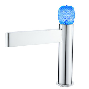 ก๊อกน้ำคริสตัลสำหรับอ่างล้างหน้า, ดีไซน์ทันสมัยก๊อกน้ำห้องเดียวก๊อกน้ำไฟฟ้าพลังน้ำติดหลุมเดียว - Product Image 6