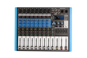 NGVM MIX-8 มิกเซอร์เสียงโลหะ 8 ช่องระดับมืออาชีพ 8 อินพุตไมค์ 3 แบนด์ EQ 2 แบนด์เอาท์พุต AUX USB บลูทูธดีเลย์ - Product Image 4