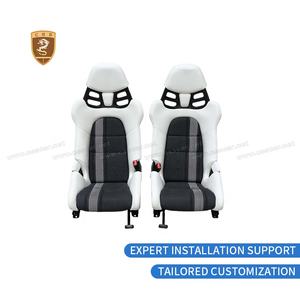 Ghế đua xe hơi bằng sợi carbon dành cho Porsche 718 Cayman Boxster Panamera Macan Cayenne Taycan 911 GT3 RS 911.2 991 992 - Product Image 5