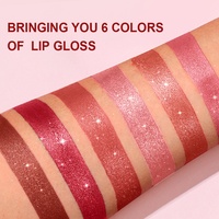 SAM SUGAR Rouge à lèvres 6 couleurs en forme de barre chocolatée, maquillage nacré mat longue tenue, baume à lèvres waterproof, style européen-américain