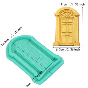 European Style Church Window Silicone Mold 6.9x6.3cm Fondant Cake Decorating Tool For Baking DIY Chocolate Decoration - Product Image 2