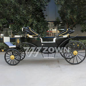 Kereta tamasya Retro kereta kuda klasik Kereta Kuda desain Victoria kereta kuda - Product Image 6