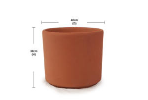 Pot de fleurs en céramique écologique de style campagnard avec trou de drainage - Jardinière respirante à motifs floraux pour jardin extérieur - Product Image 4