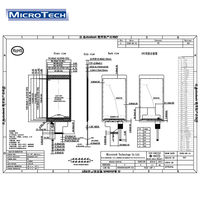 Nouveau module LCD IPS MICROTECH ILI9806E G+G 5,0 pouces TFT 16 millions de couleurs 480x854, angle de vision complet, tactile 10 points, SPI RGB, pour intérieur