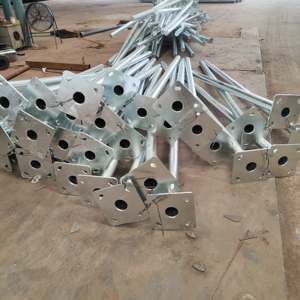 야외 도로 4m 5m 6m 7m 8m 9m 10m 12m 더블 싱글 암 가격 아연 도금 강철 태양 광 가로등 기둥 - Product Image 3